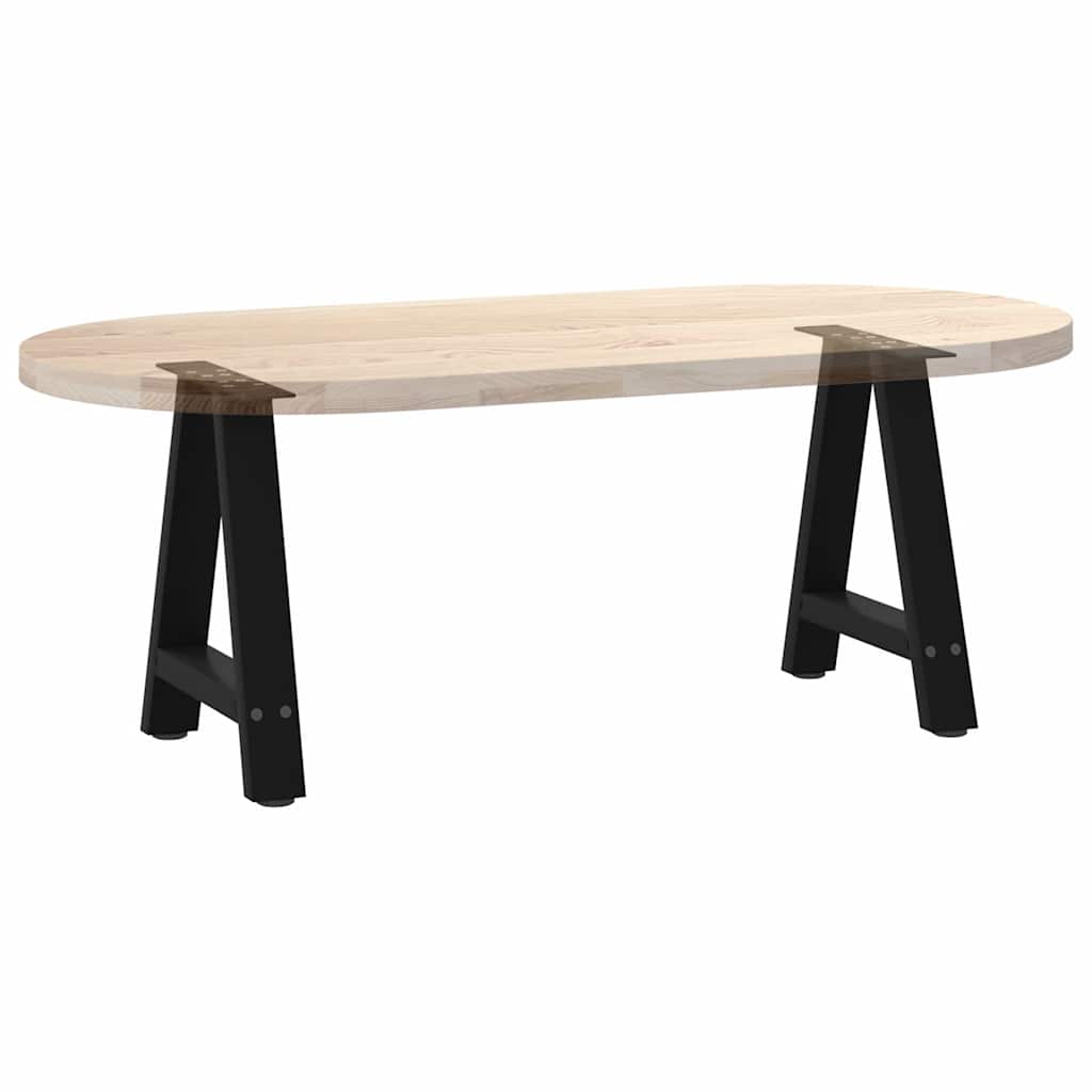 Coffee Table Legs A-Shaped 2 pcs Black 38x(42-43) cm Steel