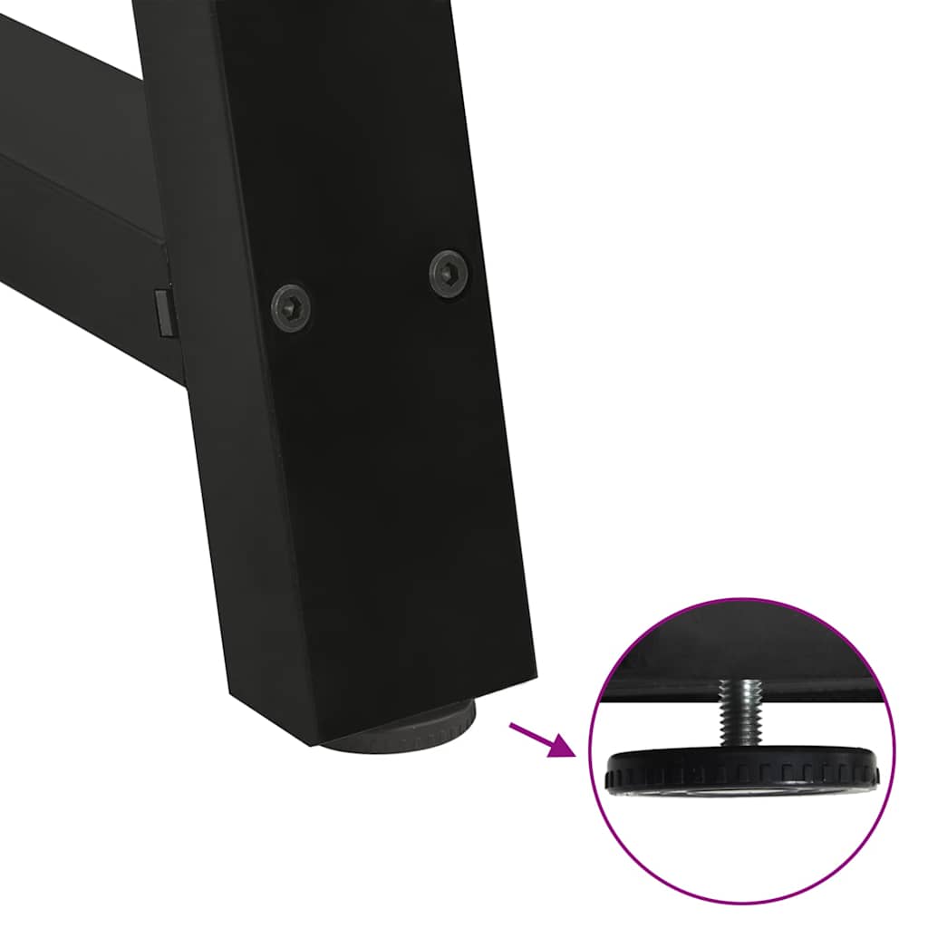 Coffee Table Legs A-Shaped 2 pcs Black 38x(42-43) cm Steel