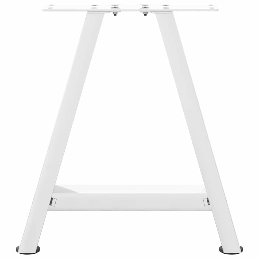 Coffee Table Legs A-Shaped 2 pcs White 38x(42-43) cm Steel
