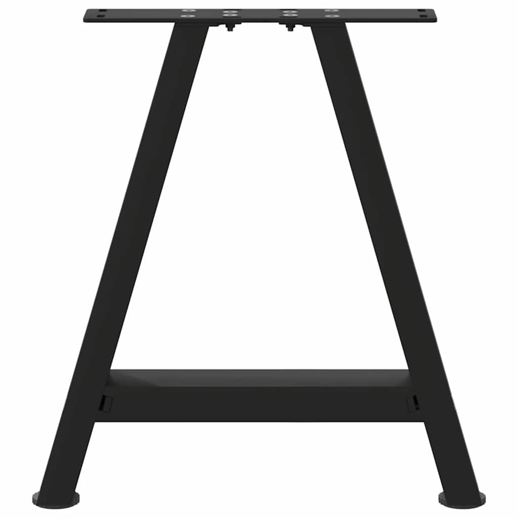 Coffee Table Legs A-Shaped 2 pcs Black 50x(42-43) cm Steel