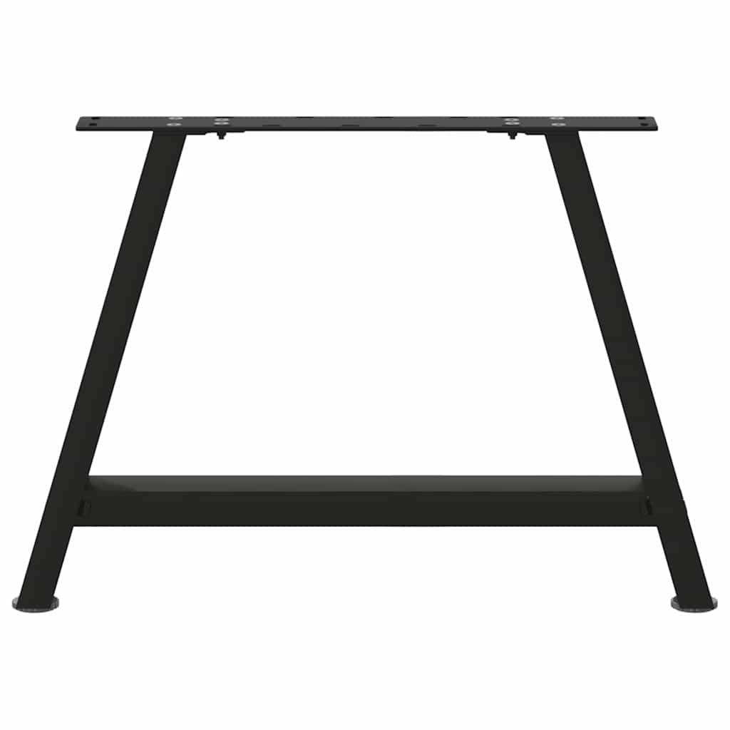 Coffee Table Legs A-Shaped 2 pcs Black 60x(42-43) cm Steel