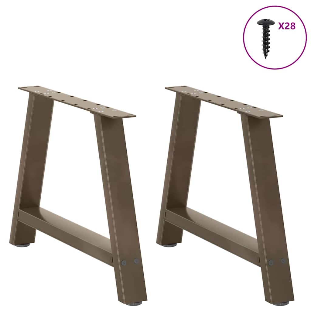 Coffee Table Legs A-Shaped 2 pcs 60x(42-43) cm Steel