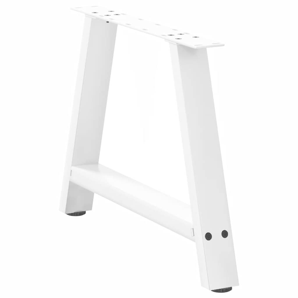 Coffee Table Legs A-Shaped 2 pcs White 70x(42-43) cm Steel