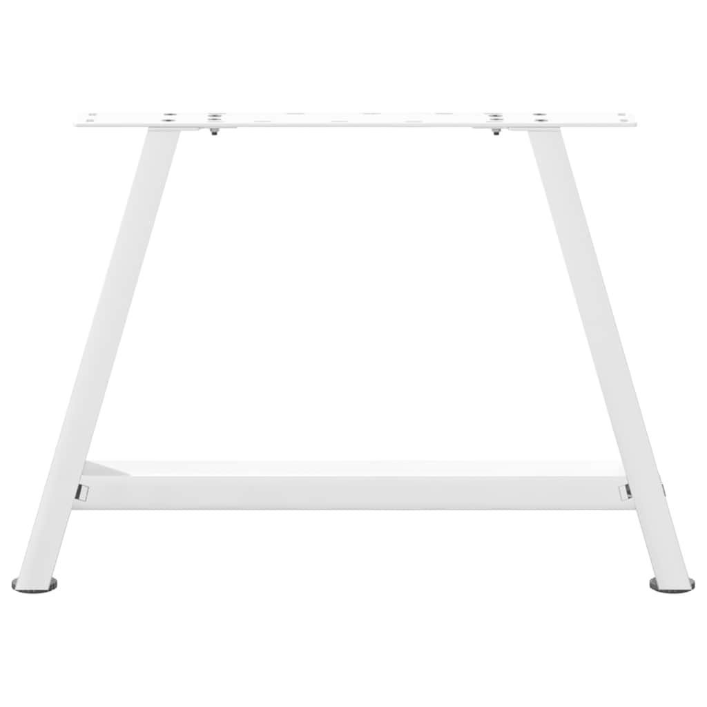 Coffee Table Legs A-Shaped 2 pcs White 70x(42-43) cm Steel