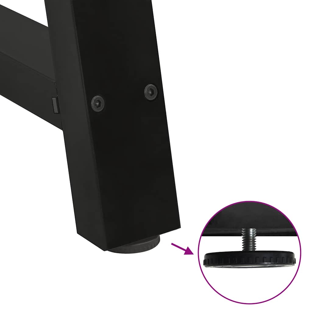 Dining Table Legs A-Shaped 2 pcs Black 50x(72-73) cm Steel