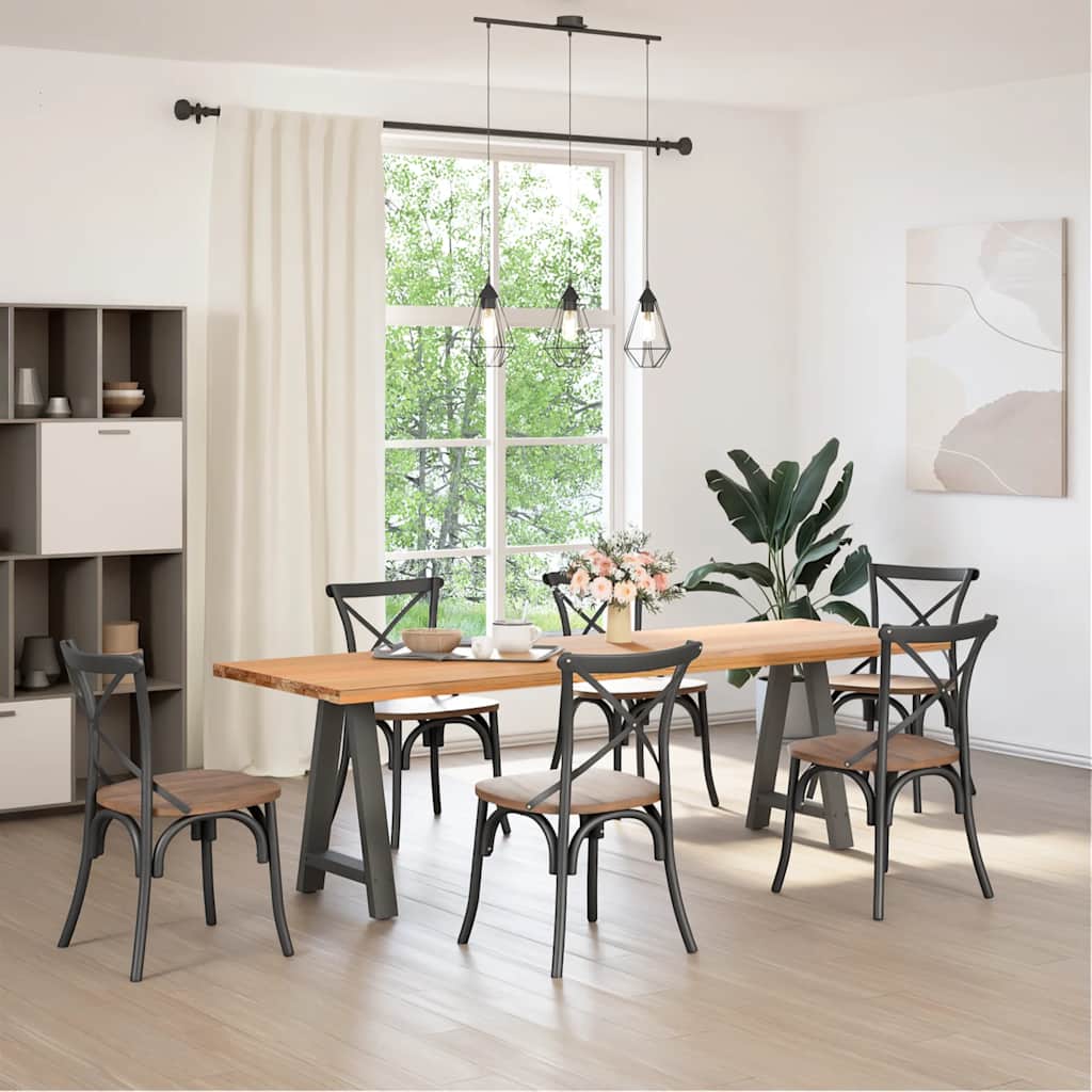 Dining Table Legs A-Shaped 2 pcs Anthracite 50x(72-73) cm Steel