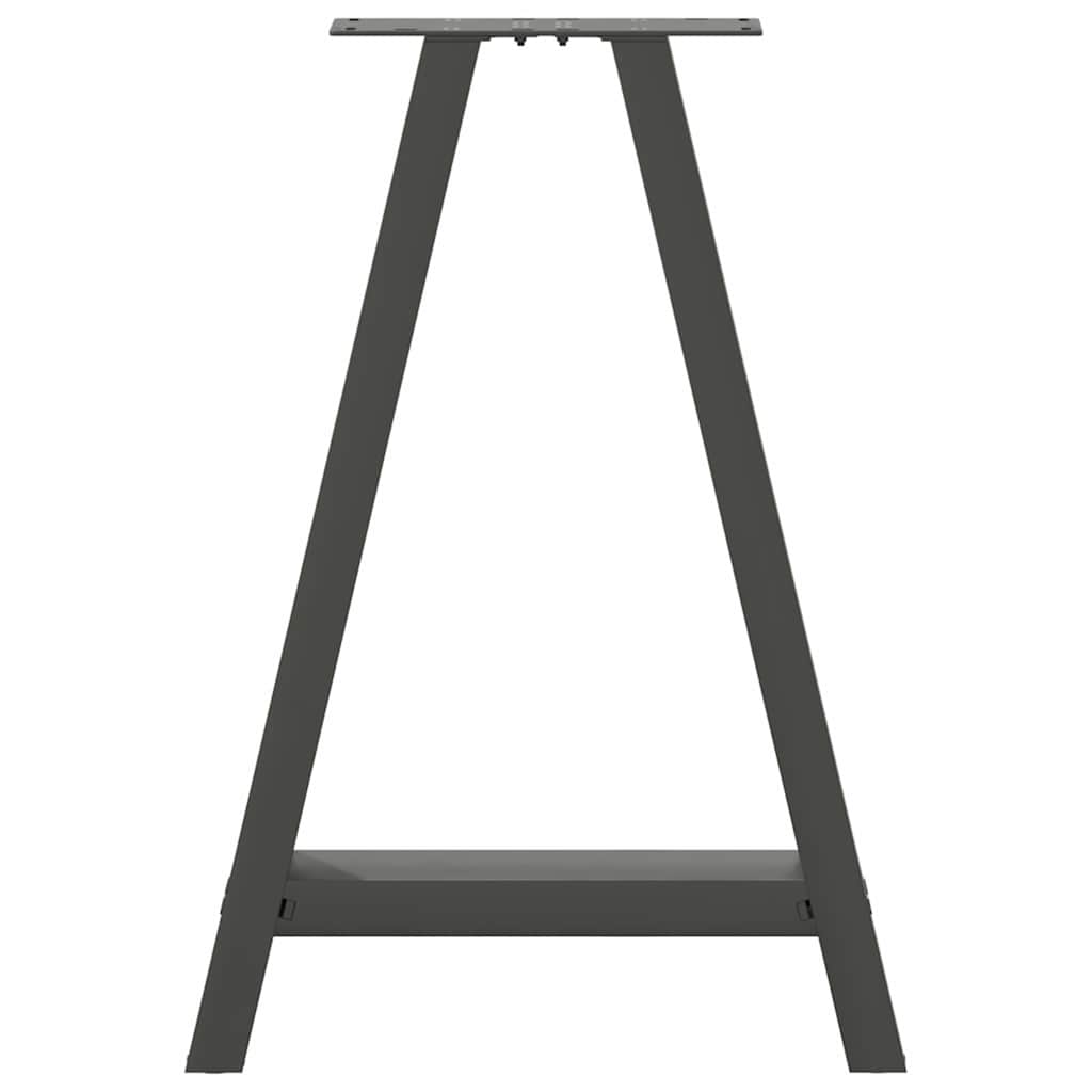 Dining Table Legs A-Shaped 2 pcs Anthracite 50x(72-73) cm Steel
