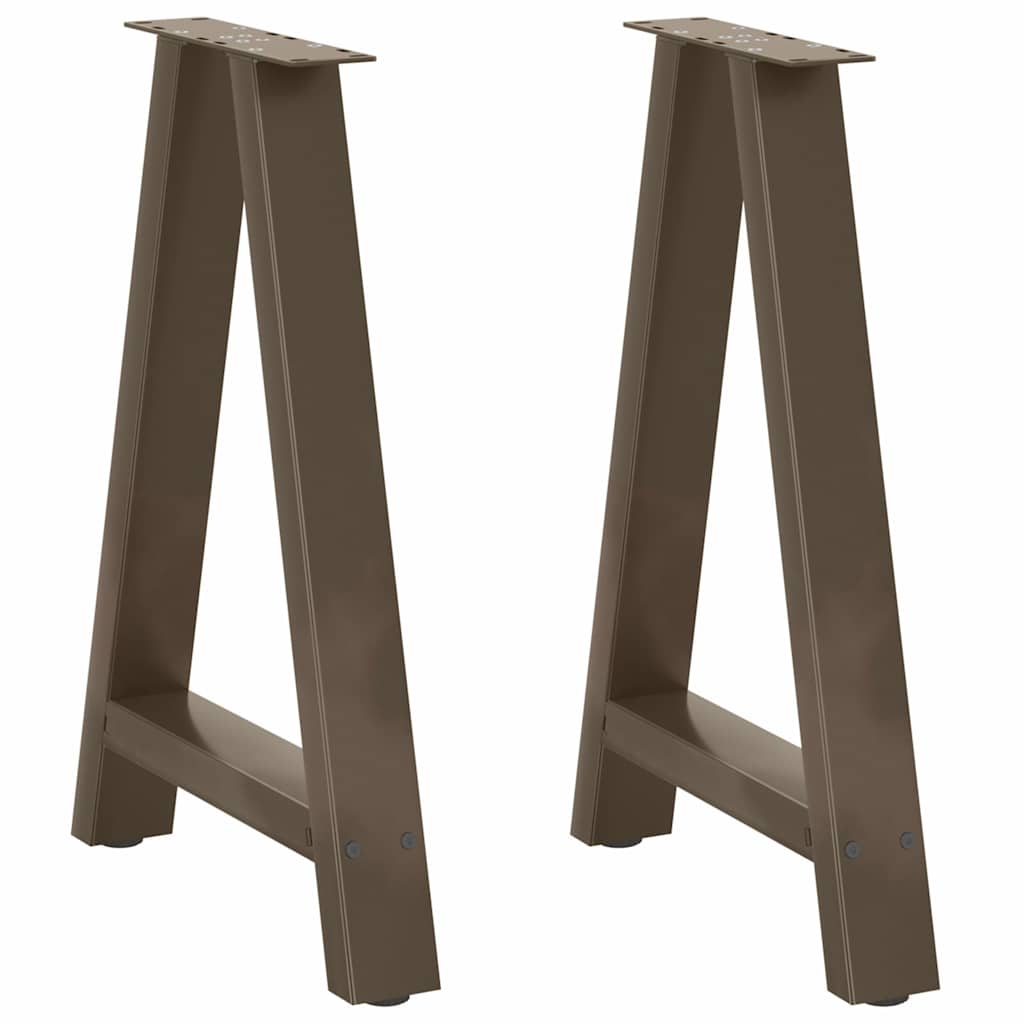 Dining Table Legs A-Shaped 2 pcs 50x(72-73) cm Steel