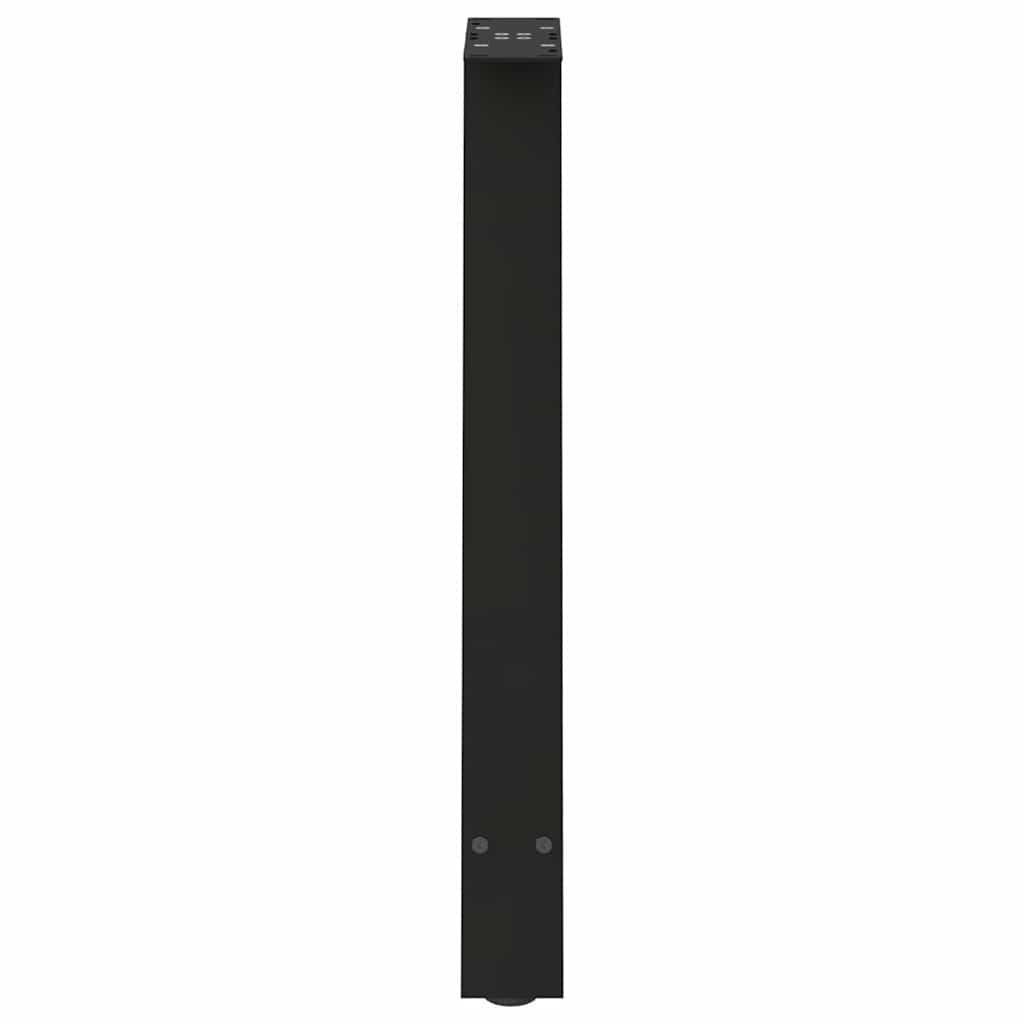 Dining Table Legs A-Shaped 2 pcs Black 60x(72-73) cm Steel