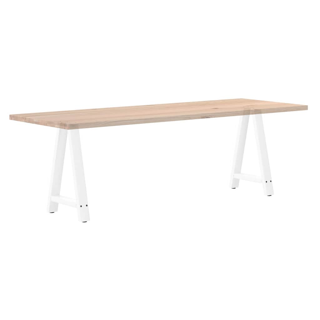 Dining Table Legs A-Shaped 2 pcs White 60x(72-73) cm Steel