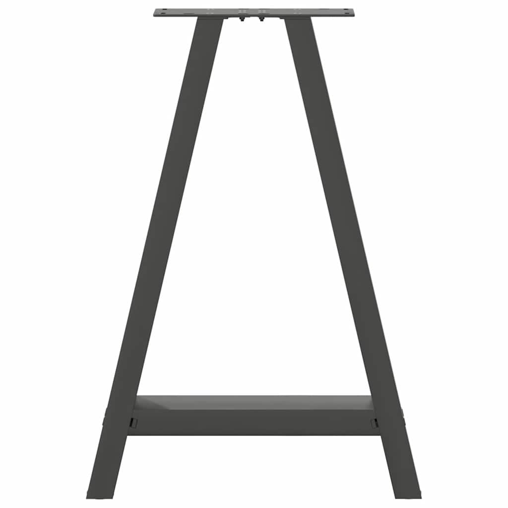 Dining Table Legs A-Shaped 2 pcs Anthracite 60x(72-73) cm Steel