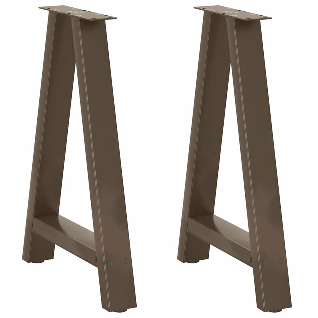 Dining Table Legs A-Shaped 2 pcs 60x(72-73) cm Steel