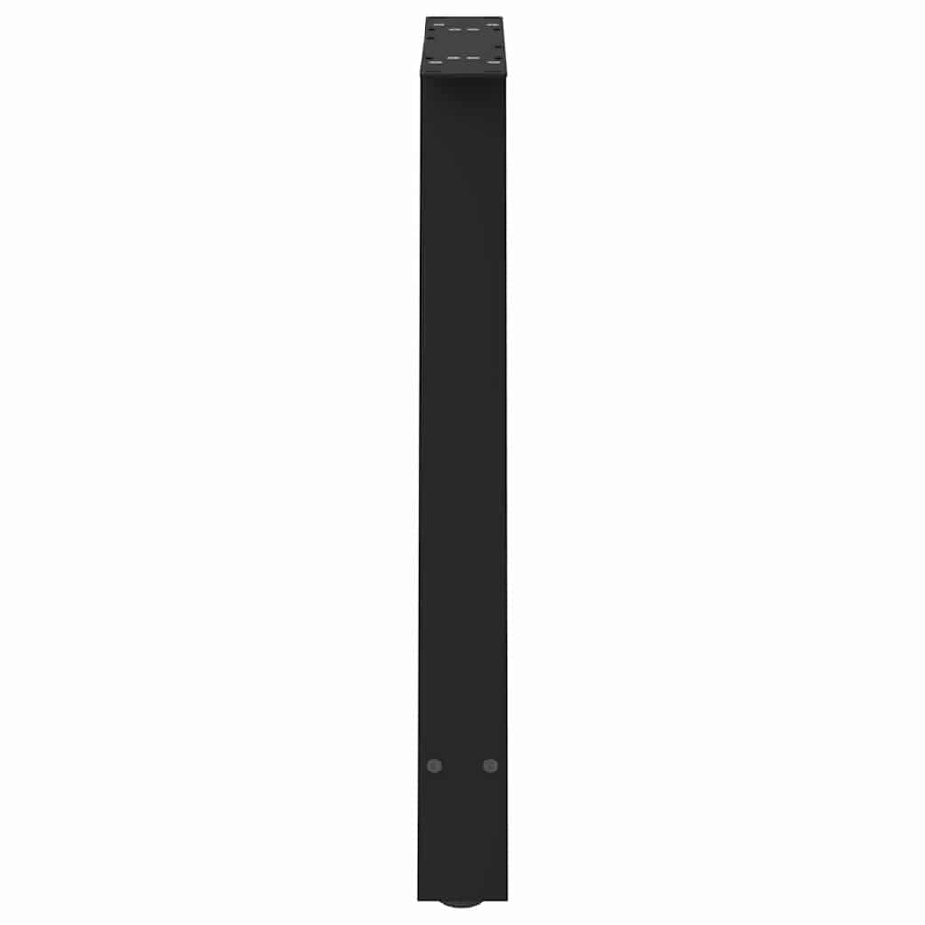 Dining Table Legs A-Shaped 2 pcs Black 70x(72-73) cm Steel