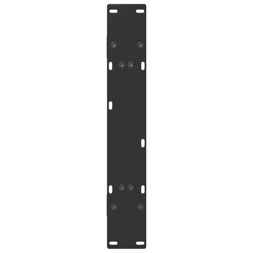 Dining Table Legs A-Shaped 2 pcs Black 70x(72-73) cm Steel