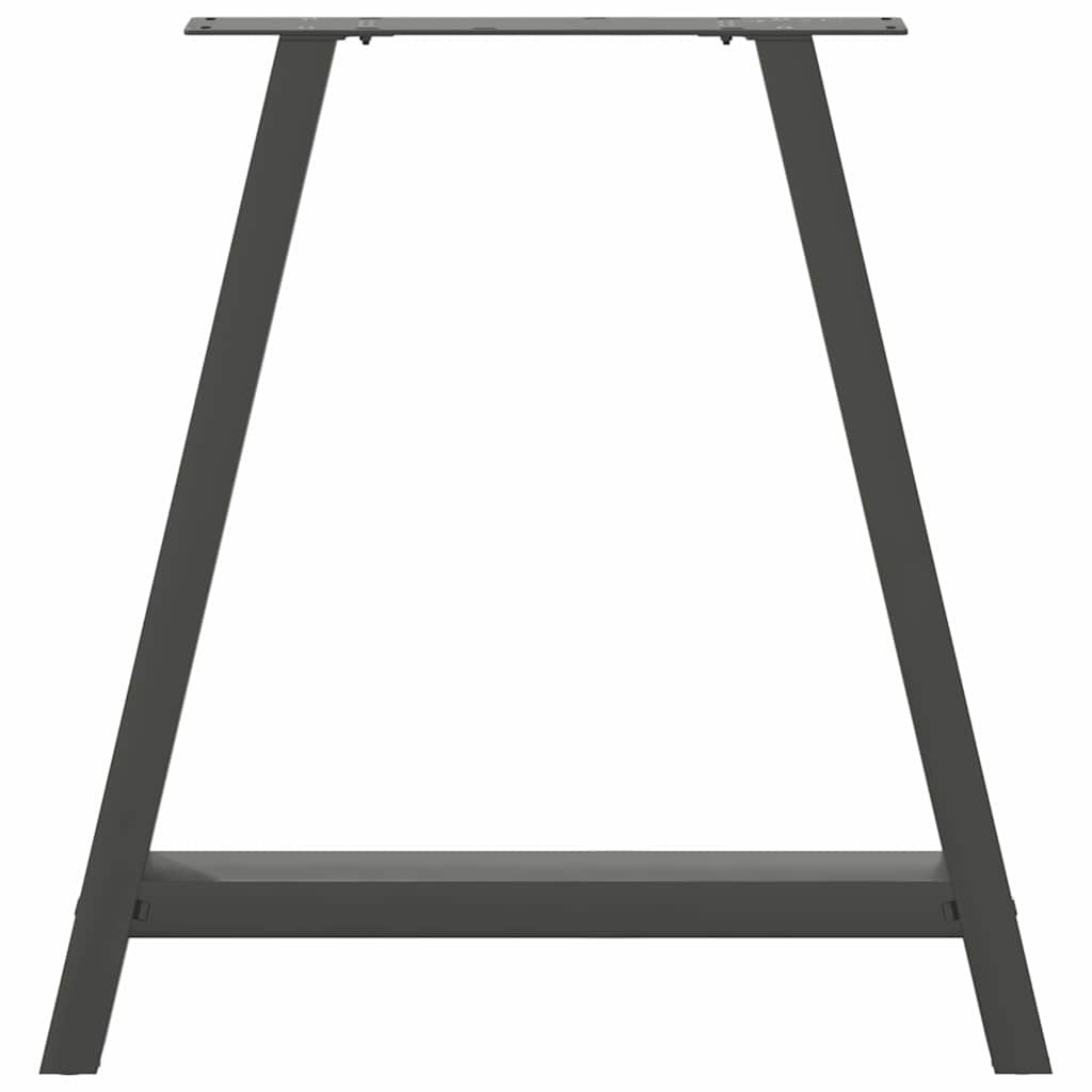 Dining Table Legs A-Shaped 2 pcs Anthracite 70x(72-73) cm Steel