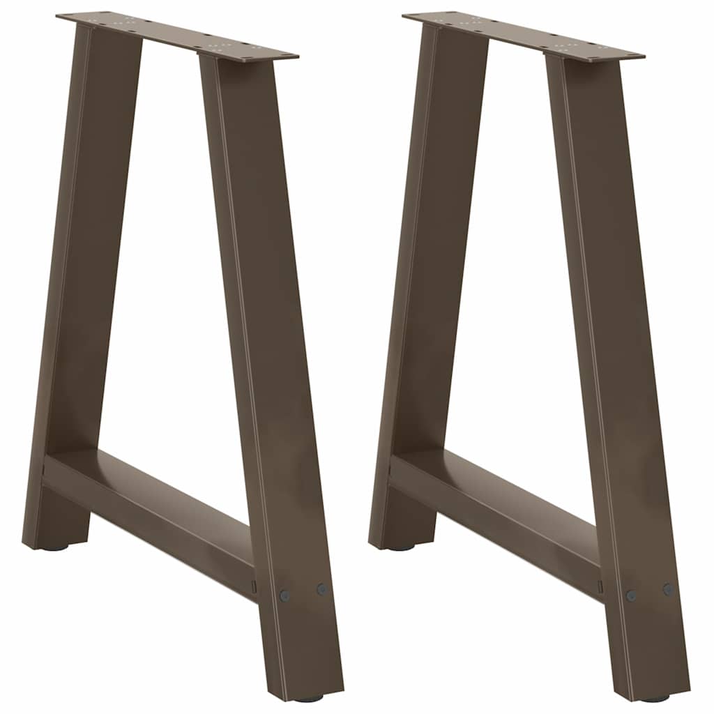 Dining Table Legs A-Shaped 2 pcs 70x(72-73) cm Steel