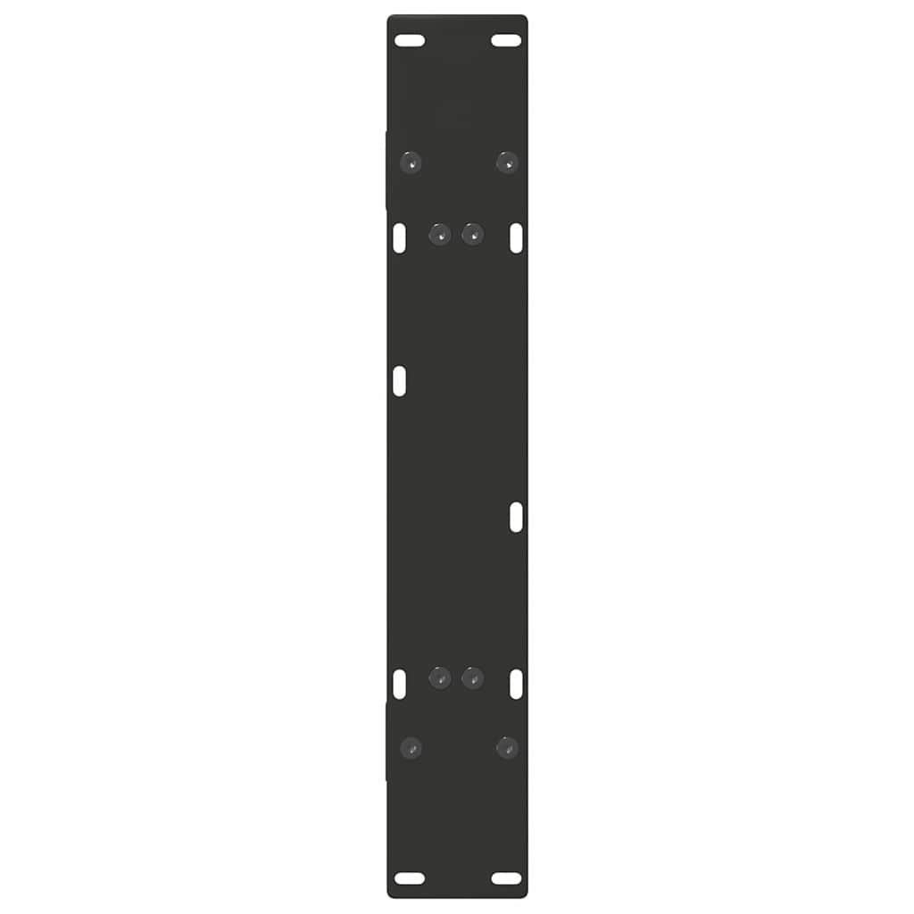 Dining Table Legs A-Shaped 2 pcs Black 80x(72-73) cm Steel