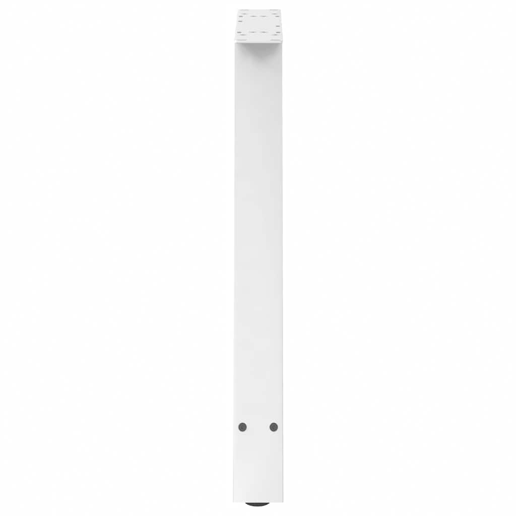 Dining Table Legs A-Shaped 2 pcs White 80x(72-73) cm Steel