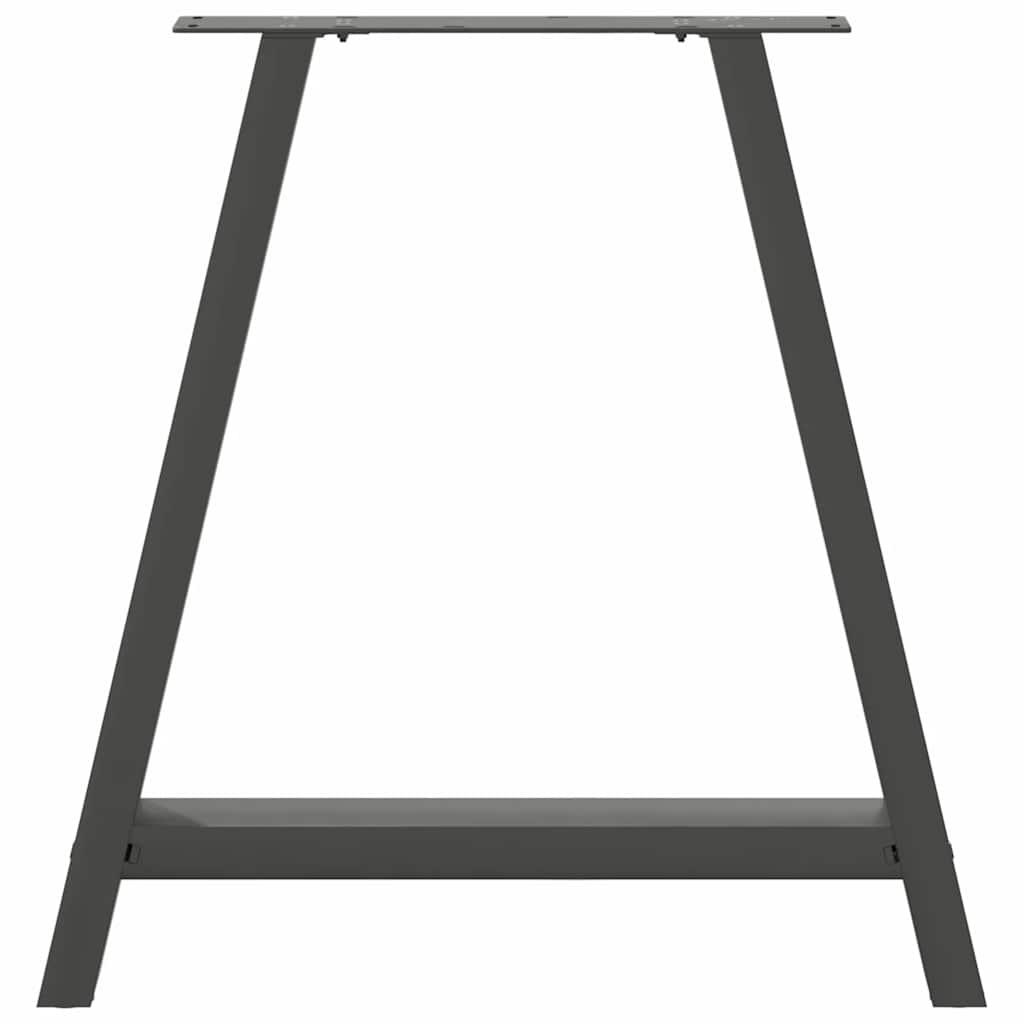 Dining Table Legs A-Shaped 2 pcs Anthracite 80x(72-73) cm Steel