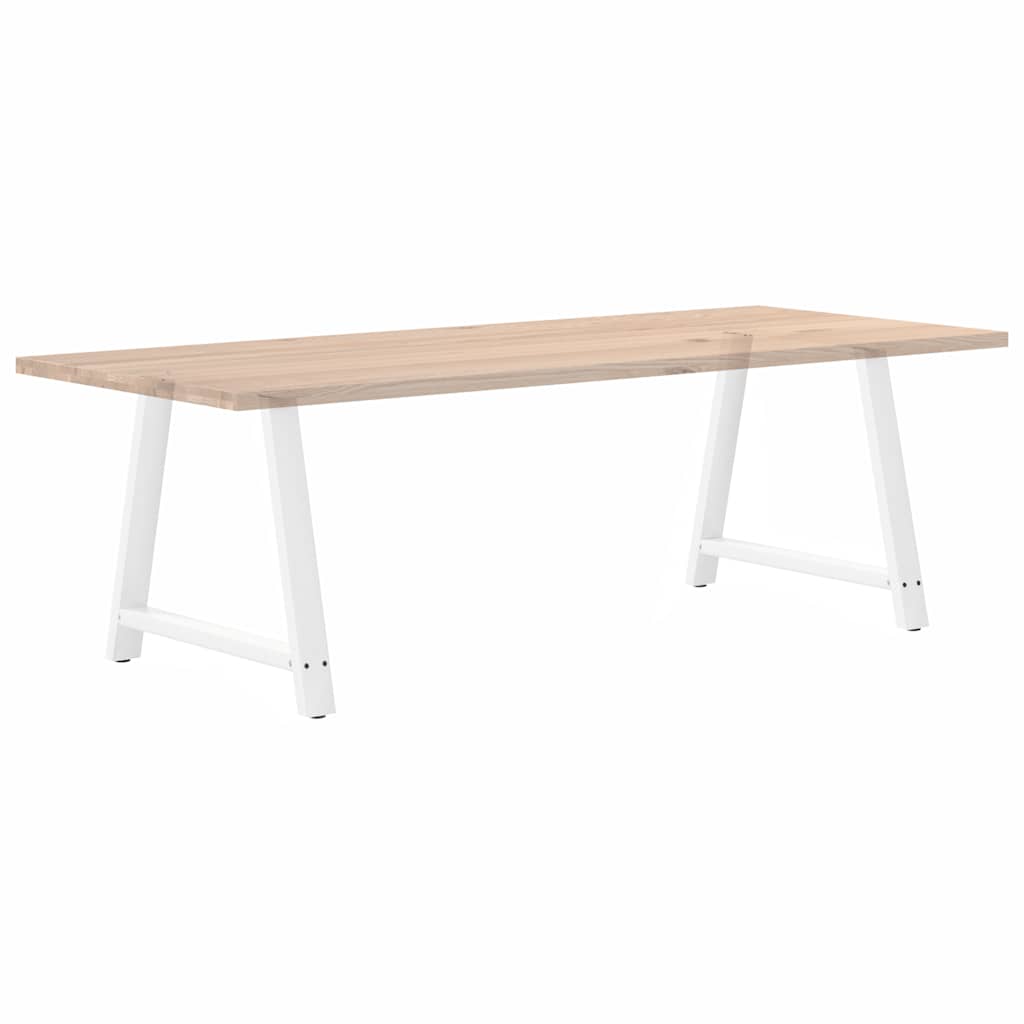 Dining Table Legs A-Shaped 2 pcs White 90x(72-73) cm Steel