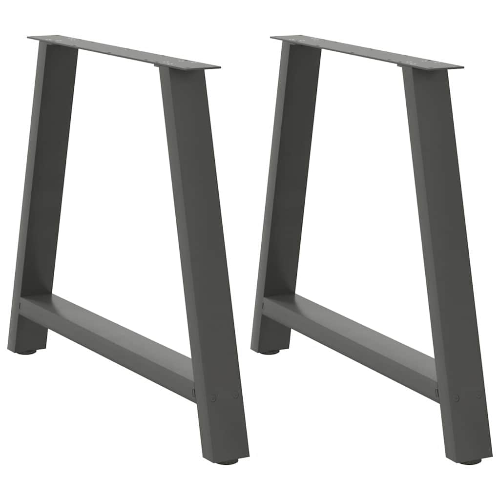 Dining Table Legs A-Shaped 2 pcs Anthracite 90x(72-73) cm Steel
