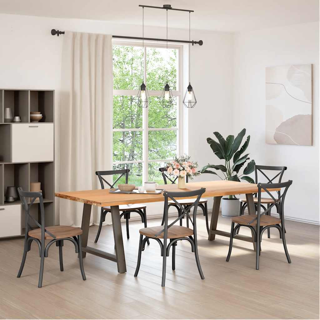 Dining Table Legs A-Shaped 2 pcs 90x(72-73) cm Steel