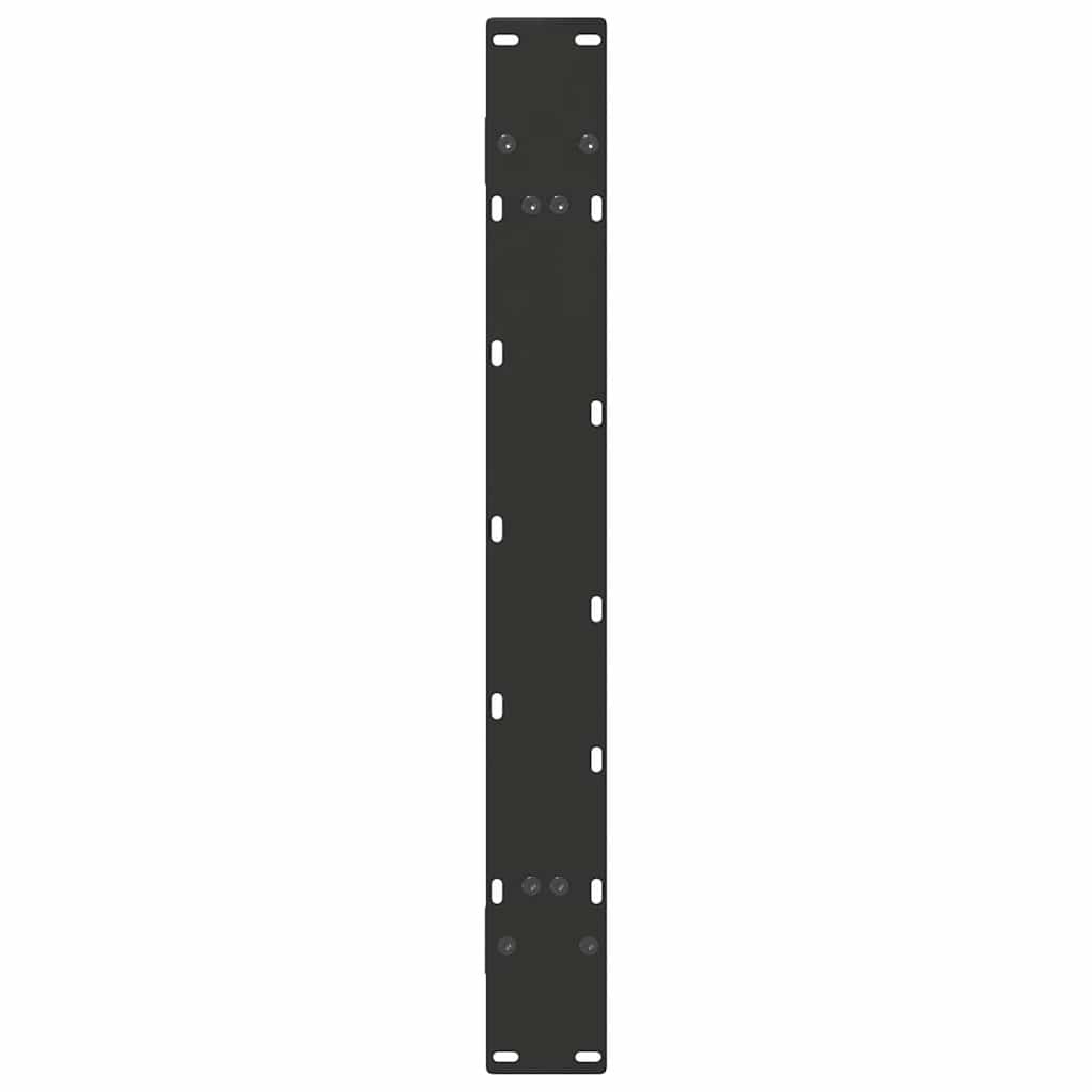 Dining Table Legs A-Shaped 2 pcs Black 100x(72-73) cm Steel