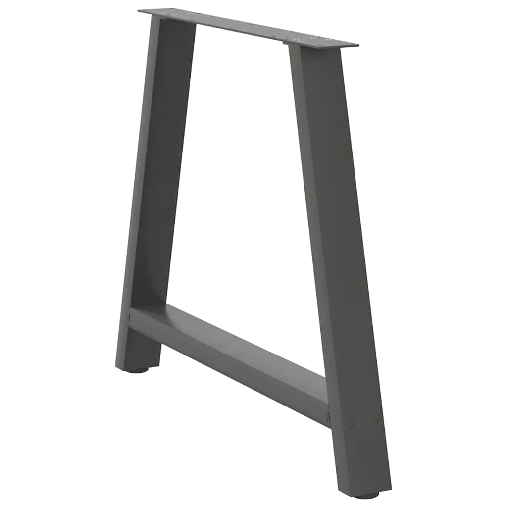 Dining Table Legs A-Shaped 2 pcs Anthracite 100x(72-73) cm Steel