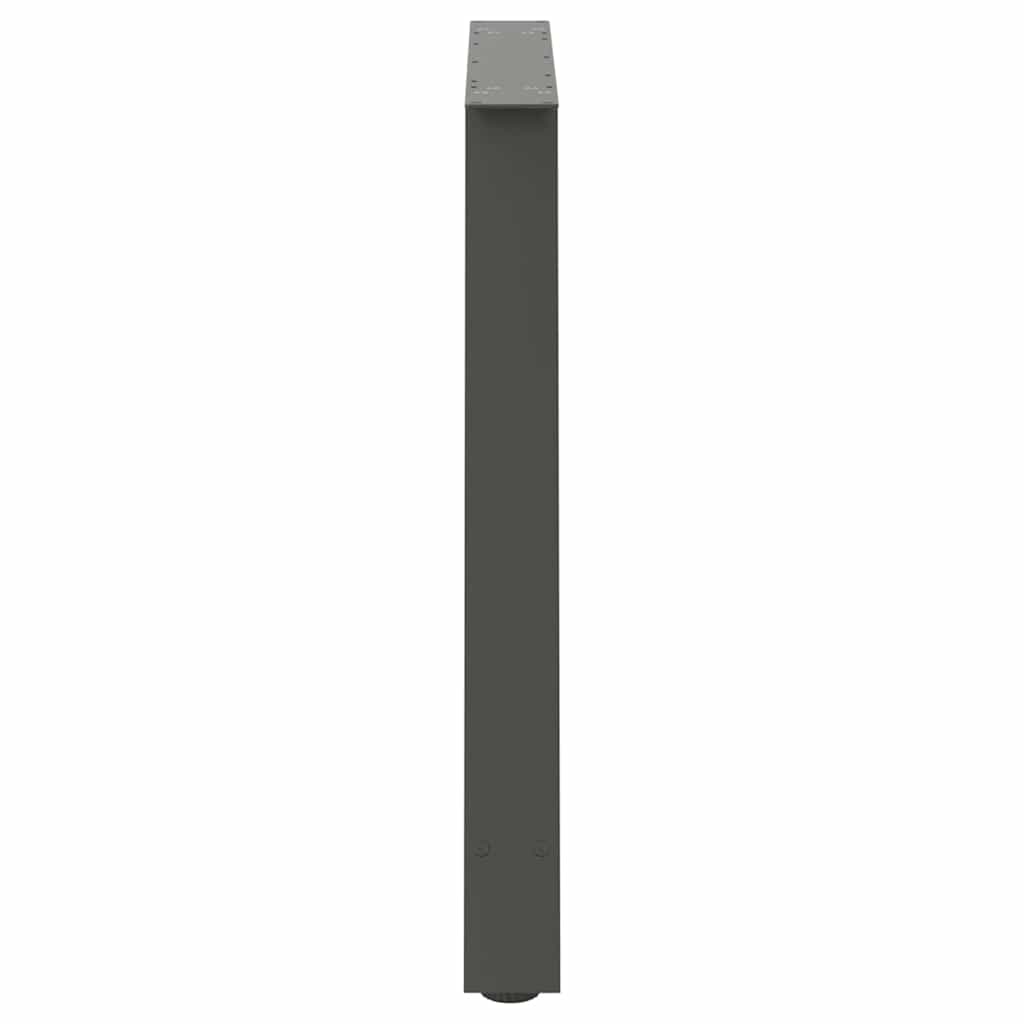 Dining Table Legs A-Shaped 2 pcs Anthracite 100x(72-73) cm Steel