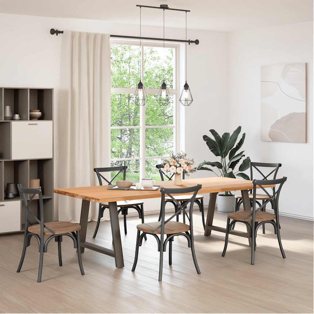Dining Table Legs A-Shaped 2 pcs 100x(72-73) cm Steel