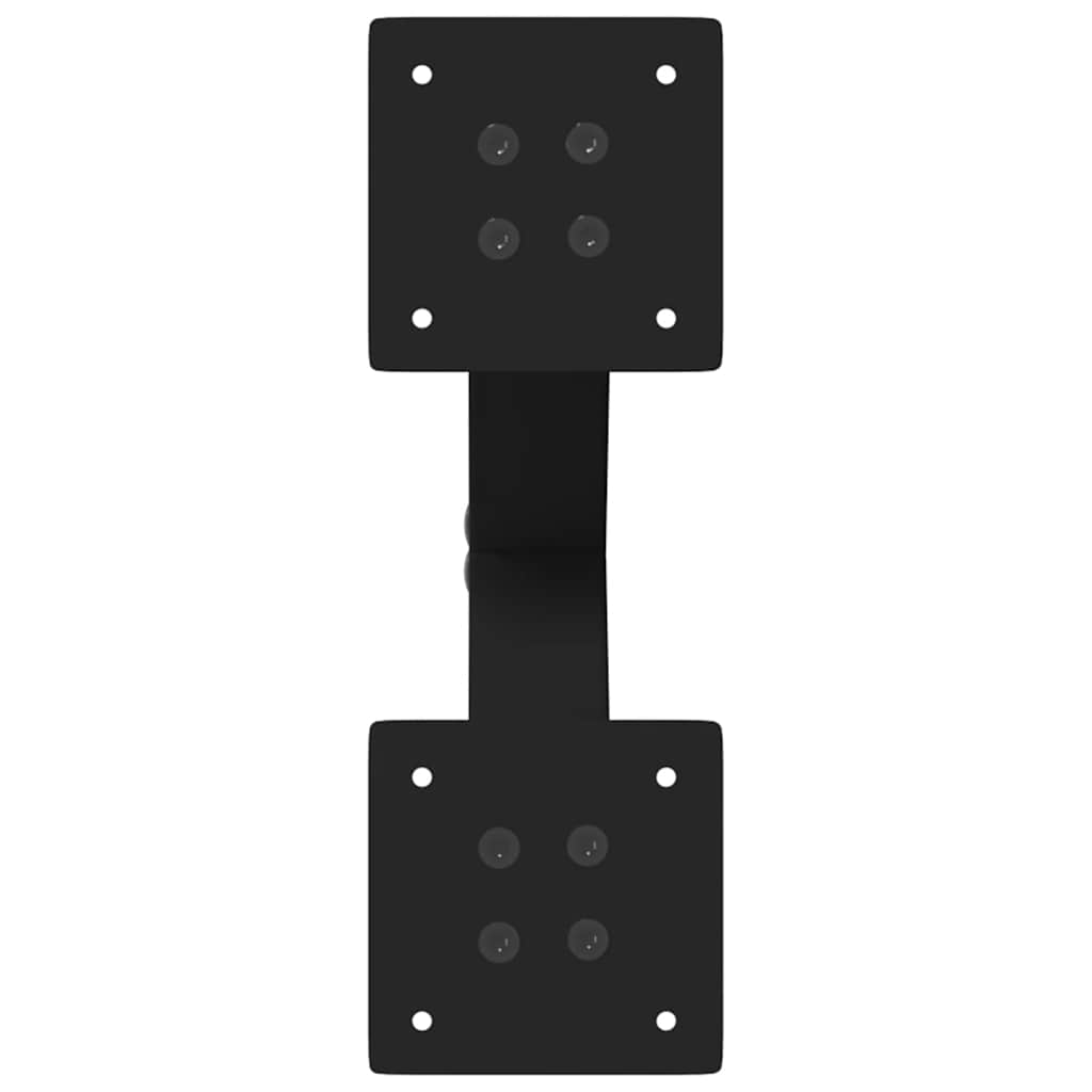 Coffee Table Legs X-Shaped 2 pcs Black 37x(30-31) cm Steel