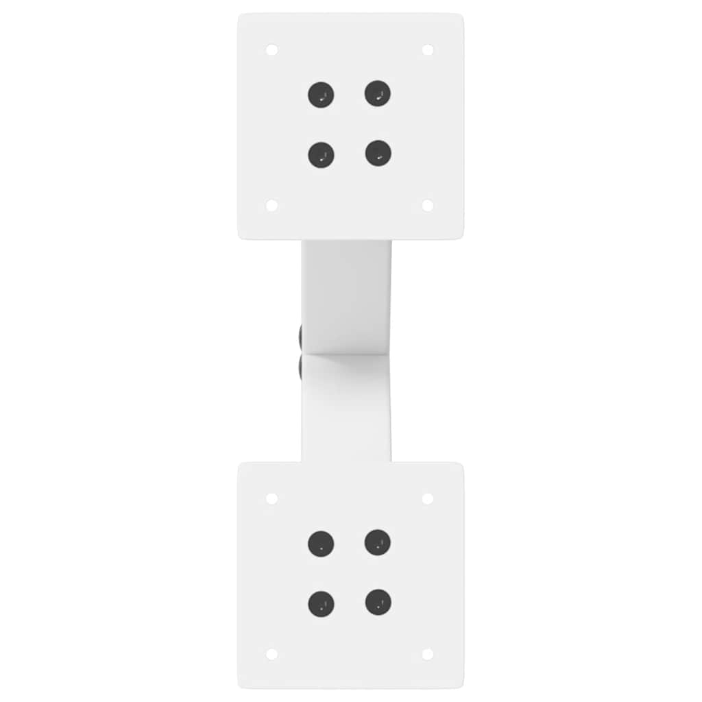 Coffee Table Legs X-Shaped 2 pcs White 37x(30-31) cm Steel