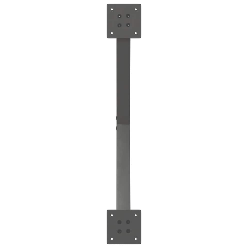 Coffee Table Legs X-Shaped 2 pcs Anthracite 70x(30-31) cm Steel
