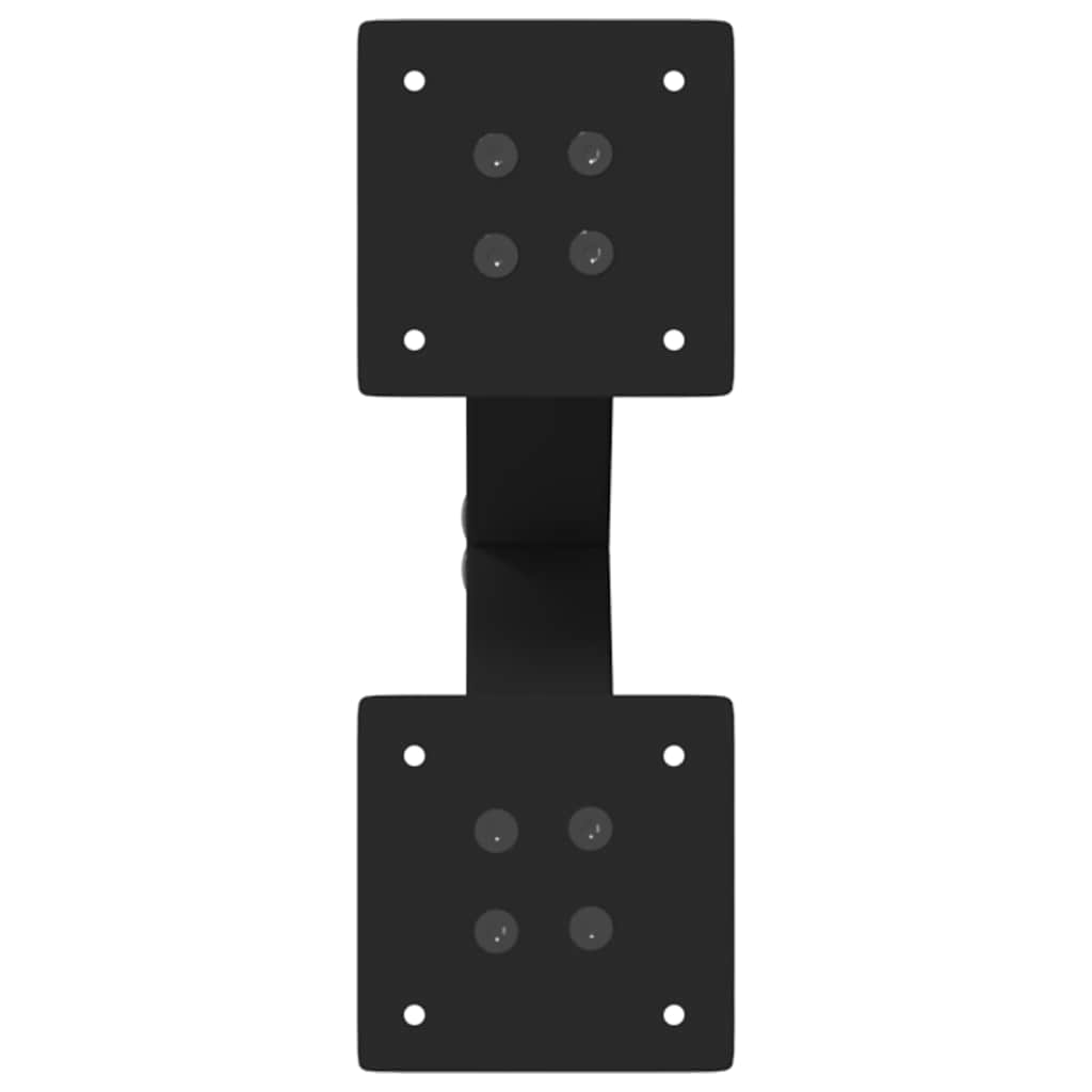 Coffee Table Legs X-Shaped 2 pcs Black 28x(42-43) cm Steel