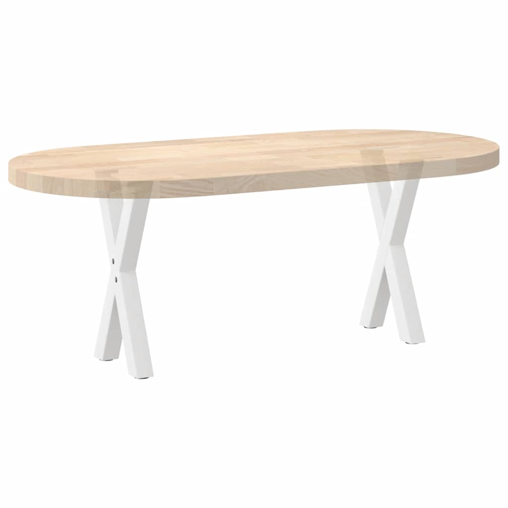 Coffee Table Legs X-Shaped 2 pcs White 38x(42-43) cm Steel