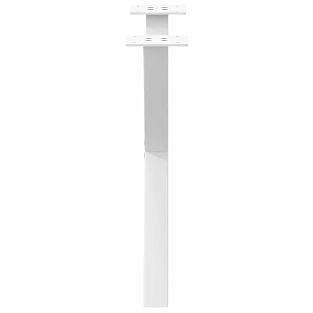 Coffee Table Legs X-Shaped 2 pcs White 50x(42-43) cm Steel