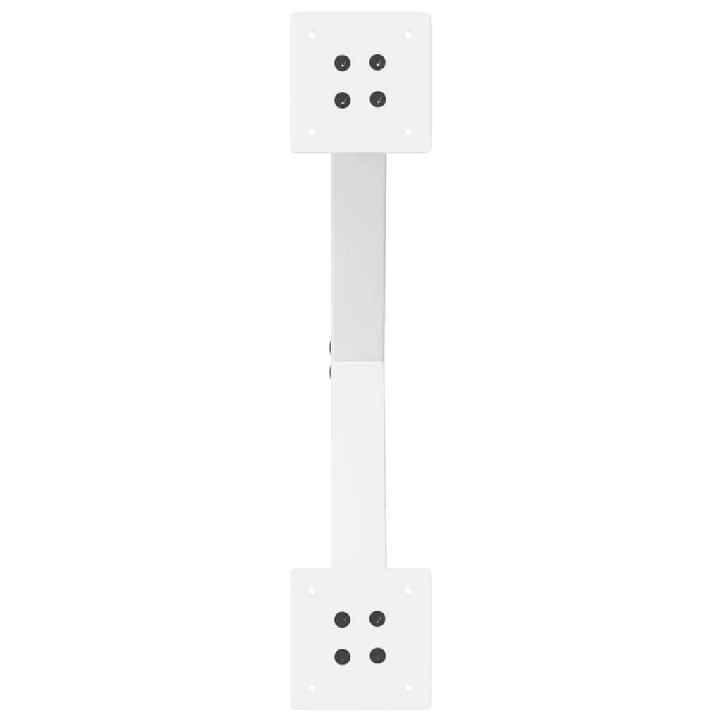 Coffee Table Legs X-Shaped 2 pcs White 50x(42-43) cm Steel