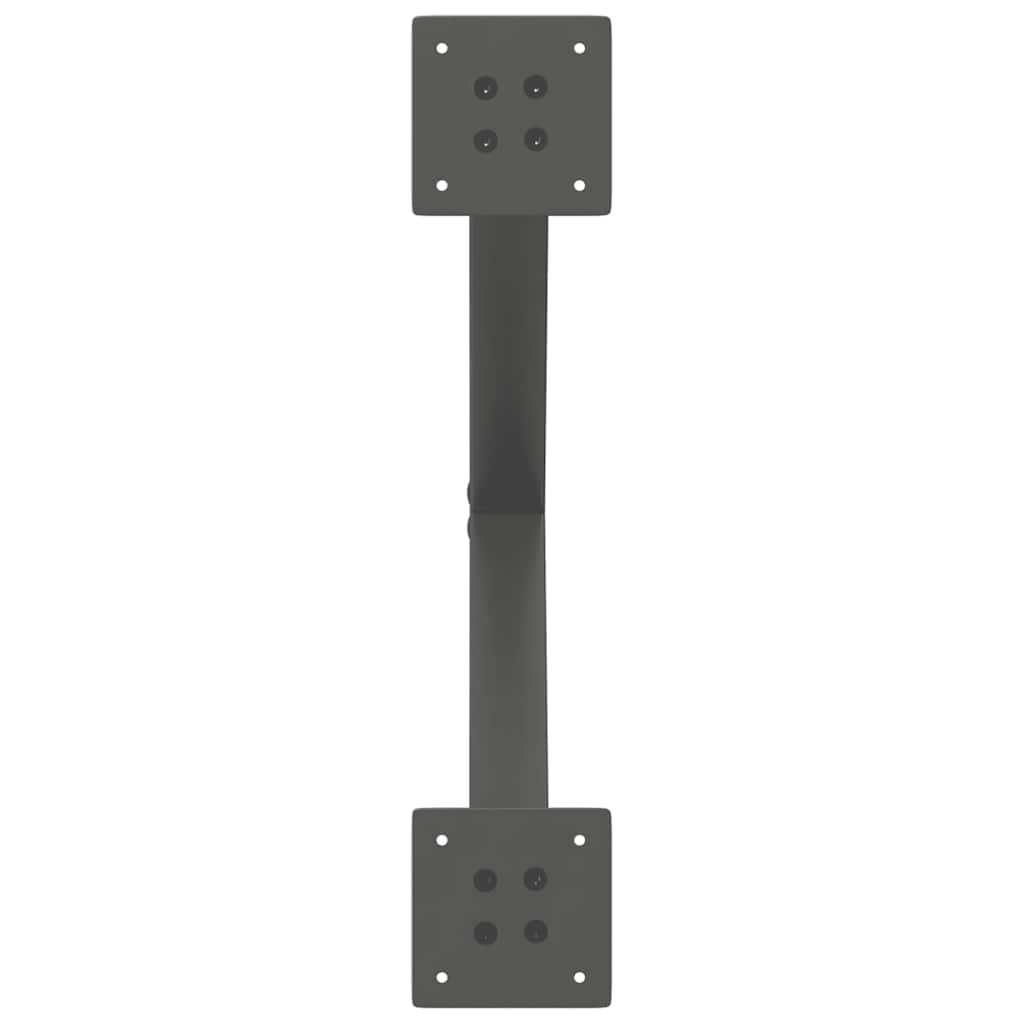 Coffee Table Legs X-Shaped 2 pcs Anthracite 50x(42-43) cm Steel