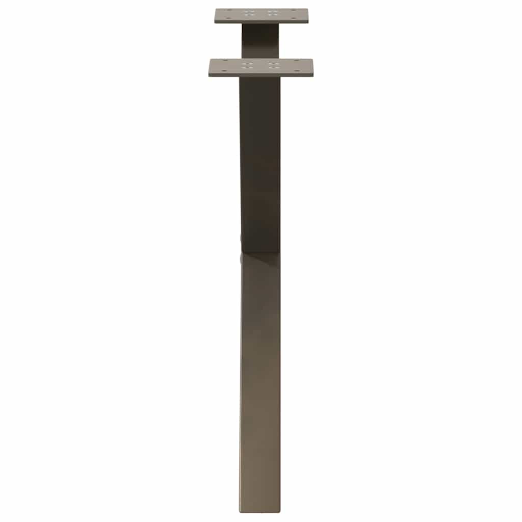 Coffee Table Legs X-Shaped 2 pcs Natural Steel 60x(42-43) cm Steel