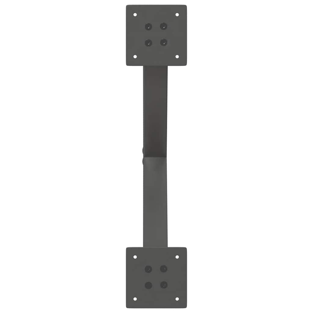 Dining Table Legs X-Shaped 2 pcs Anthracite 57x(72-73) cm Steel