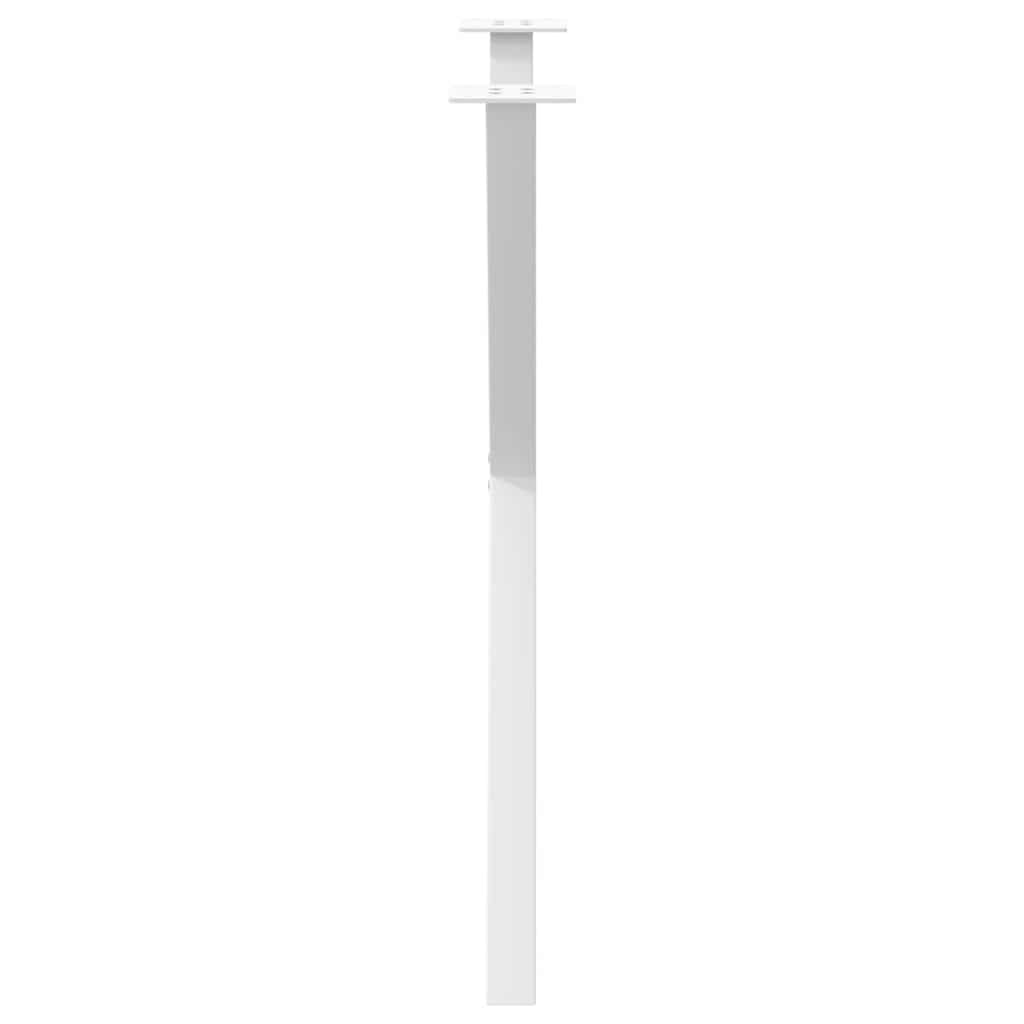 Dining Table Legs X-Shaped 2 pcs White 70x(72-73) cm Steel