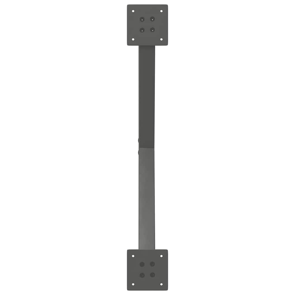 Dining Table Legs X-Shaped 2 pcs Anthracite 70x(72-73) cm Steel