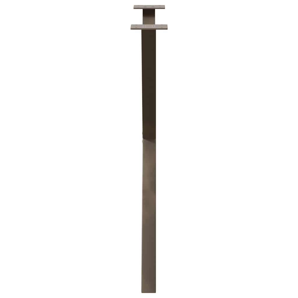 Dining Table Legs X-Shaped 2 pcs Natural Steel 80x(72-73) cm Steel