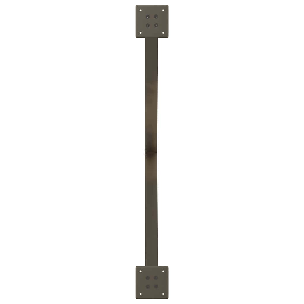 Dining Table Legs X-Shaped 2 pcs Natural Steel 90x(72-73) cm Steel