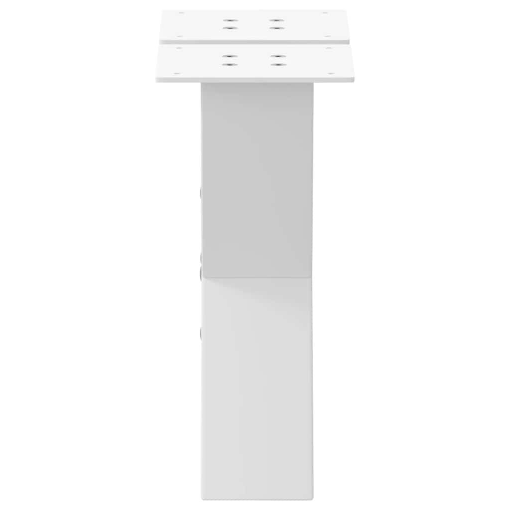 Coffee Table Legs X-Shaped 2 pcs White 40x(30-31) cm Steel