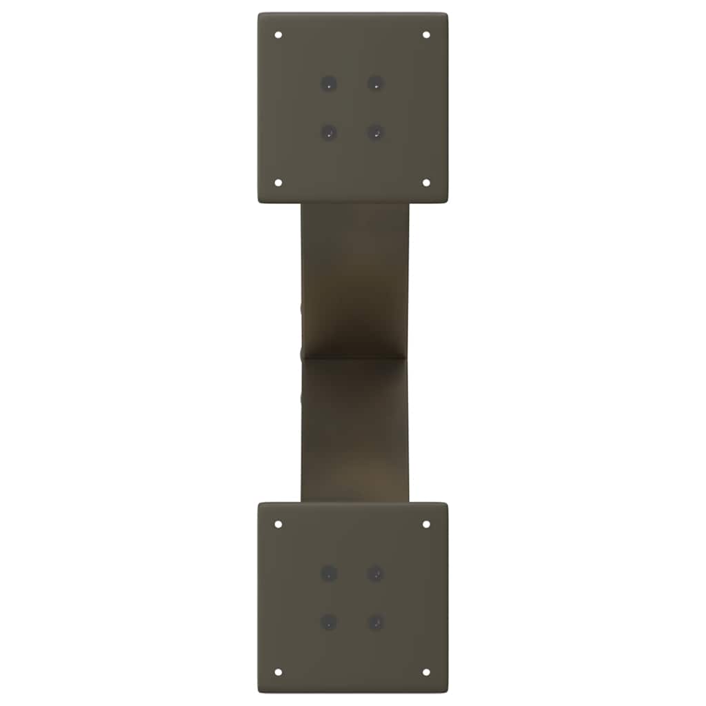 Coffee Table Legs X-Shaped 2 pcs Natural Steel 50x(30-31) cm Steel