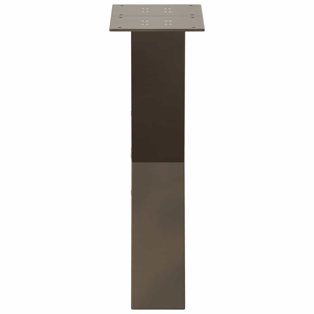 Coffee Table Legs X-Shaped 2 pcs Natural Steel 38x(42-43) cm Steel