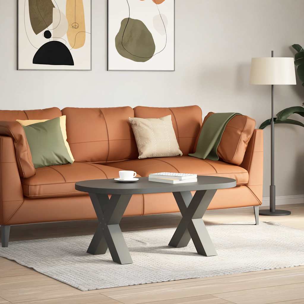 Coffee Table Legs X-Shaped 2 pcs Anthracite 60x(42-43) cm Steel