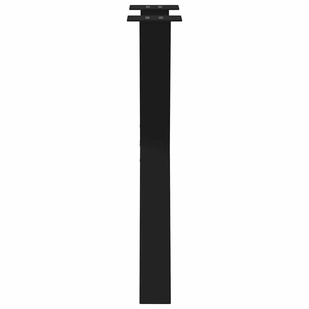 Dining Table Legs X-Shaped 2 pcs Black 50x(72-73) cm Steel
