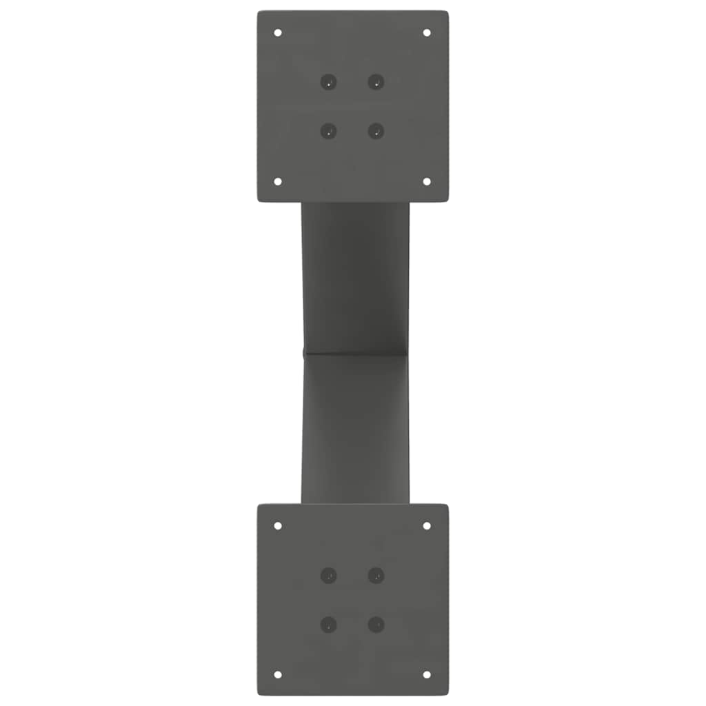 Dining Table Legs X-Shaped 2 pcs Anthracite 50x(72-73) cm Steel